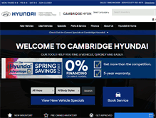 Tablet Screenshot of cambridgehyundai.com